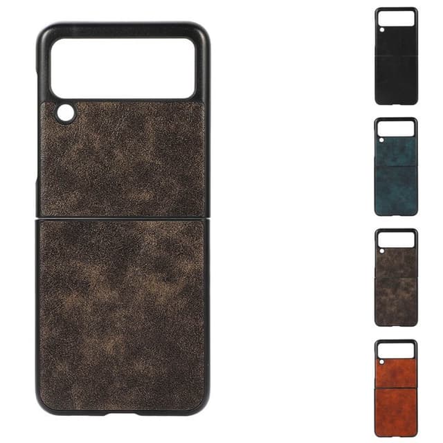 Business kuori Samsung Galaxy Z Flip 3  - Tummanruskea