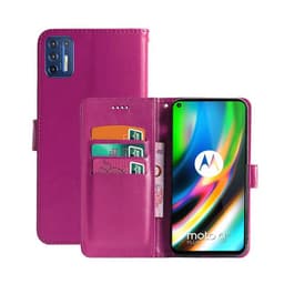 Wallet Cover 3-kort Motorola Moto G9 Plus  - lyserød