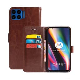 Mobilplånbok 3-kort Motorola Moto G 5G Plus  - Brun