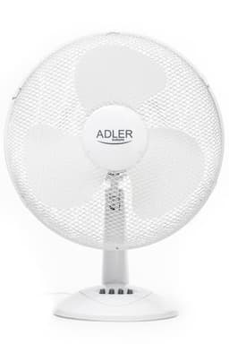 Adler AD 7304 Skrivebordsvifte, Antall hastigheter 3, 45 W, Oscillasjon, Diameter 40 cm, Hvit