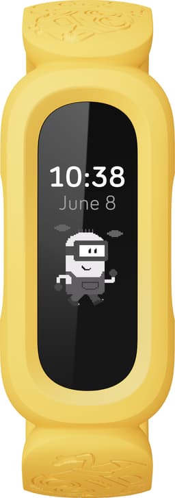 Fitbit Ace 3 lasten aktiivisuusranneke (Minionit, musta/keltainen)