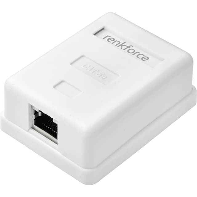 Renkforce Nätverksadapter Utanpåliggande CAT 5e Vit