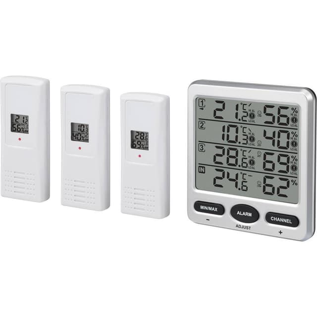 Renkforce Trådlös termo-/hygrometer Silver