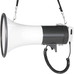 SpeaKa Professional JE-583 Megafon med håndmikrofon, med holdesele, Integreret lyd