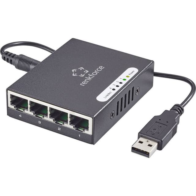 Renkforce RF-4270245 RF-4270245 Nätverks-switch 4 Port