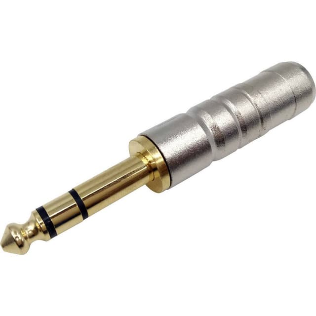 TRU COMPONENTS 1409075 Jack-stik 6,35 mm Stik, lige