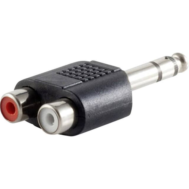 Hörlursuttags-adapter Teleplugg 3.5 mm - RCA-hona