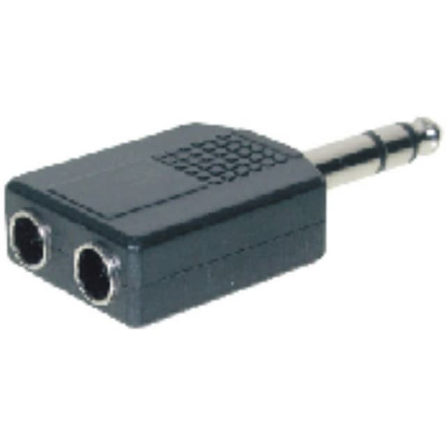 Hörlursuttags-adapter Teleplugg 6.35 mm - Telejack 6.35