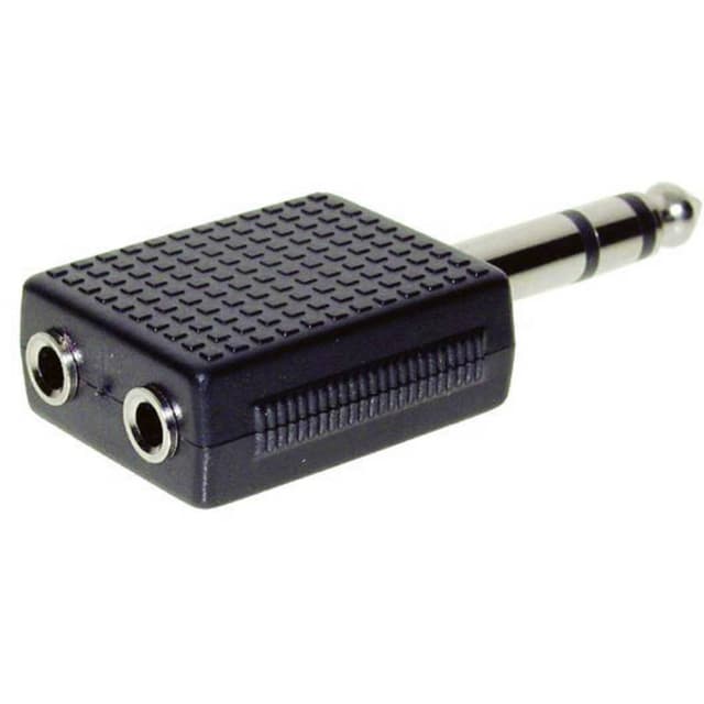 Hörlursuttags-adapter Teleplugg 6.35 mm - Telejack 3.5