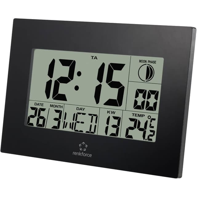 Renkforce E0311R Radio Vægur 230 mm x 163 mm x 28 mm