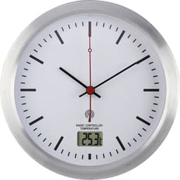 Renkforce E1003R DCF Väggklocka 17 cm x 6 cm Silver