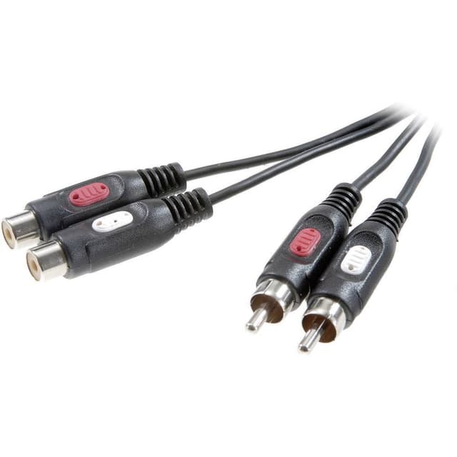 SpeaKa Professional RCA Audio Förlängningskabel [2x