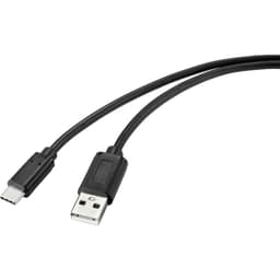 Renkforce USB-kabel USB 2.0 USB-C™-kontakt, USB-A