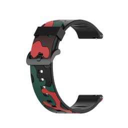Garmin Vivo Active 3 / Move / HR 245M / 645 Camouflage Armbånd Rød / Grøn