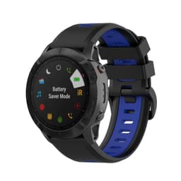 Garmin Fenix3 / 6X / 5X armband Silikon Blå/Svart