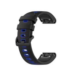 Garmin Fenix 5S / 6S rannekoru silikoni sininen / musta