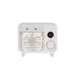 Bordventilator med luftfugter Retro design Hvid