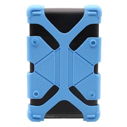 Universaali iPad-kotelo (8,9-12 tuumaa) silikonisinisellä jalustalla