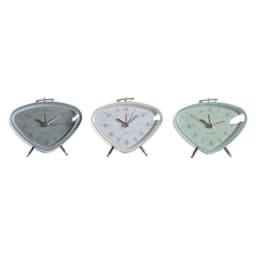 Pöytäkello DKD Home Decor Vekkerklokke Metall (3 pcs) (11.5 x 4 x 10 cm)