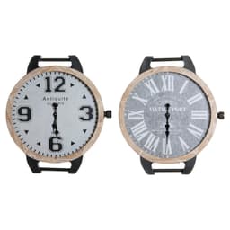 Pöytäkello DKD Home Decor Håndledd Metall Krystall (2 pcs) (65 x 7 x 74 cm)