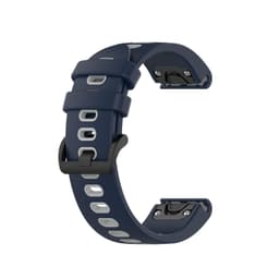Garmin Fenix 5S / 6S rannerengas silikoni tummansininen / harmaa