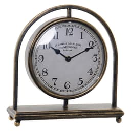 Pöytäkello DKD Home Decor Vintage Metall Tre MDF (26.5 x 9 x 28 cm)