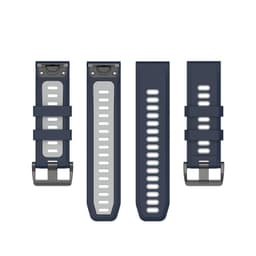 Garmin Fenix 5/6 rannekoru silikoniharmaa / sininen
