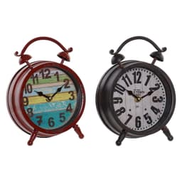 Stalinis laikrodis DKD Home Decor Vintage Metalli Kristalli (2 pcs) (16 x 6 x 20 cm)