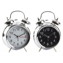 Pöytäkello DKD Home Decor Klassisk Metall (12 x 6 x 17 cm) (2 pcs)