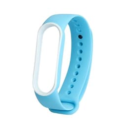 Elastiskt armband till Xiaomi Mi Band 5 Ljusblå & Vit