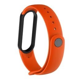 Silikonarmband till Xiaomi Mi Band 5 Svart & Orange