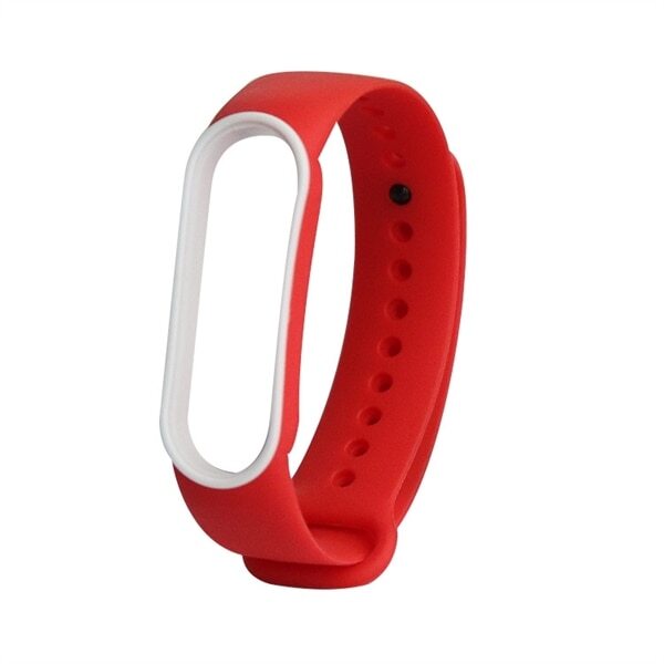 Elastisk rem til Xiaomi Mi Band 5 Rød & Hvid
