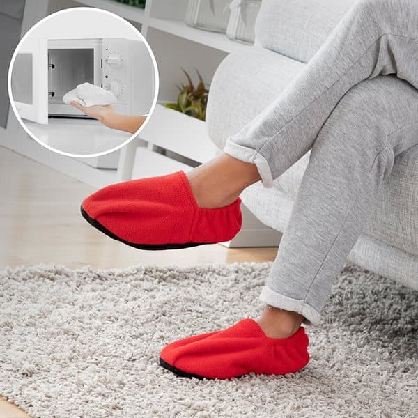 InnovaGoods Värmande Tofflor Röd
