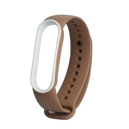 Elastisk armbånd til Xiaomi Mi Bånd 5 Brun & Hvit