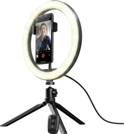 Trust Maku Ring Light vlogging tilbehørssett med 10" LED ringlys
