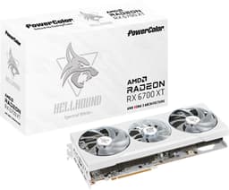 PowerColor Hellhound Spectral White RX 6700XT 12GB V2 grafikkort