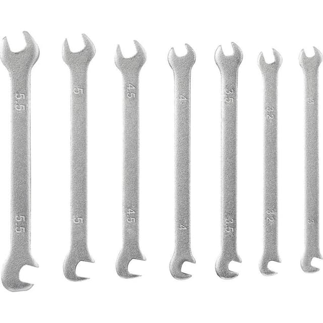 Dubbelskruvnyckelsats 7 delar 3 - 5.5 mm TOOLCRAFT