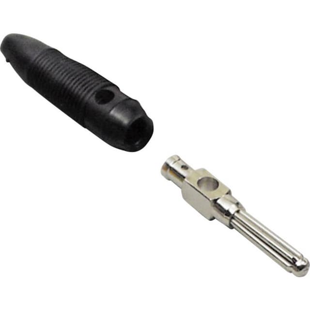 BKL Electronic 072178 Bananstik Stik, lige Stift-diameter: 4 mm Sort 1 stk