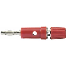 TRU COMPONENTS TC-R1-30 R, 10A Bananstik Adapter, lige Stift-diameter: 4 mm Rød 1 stk