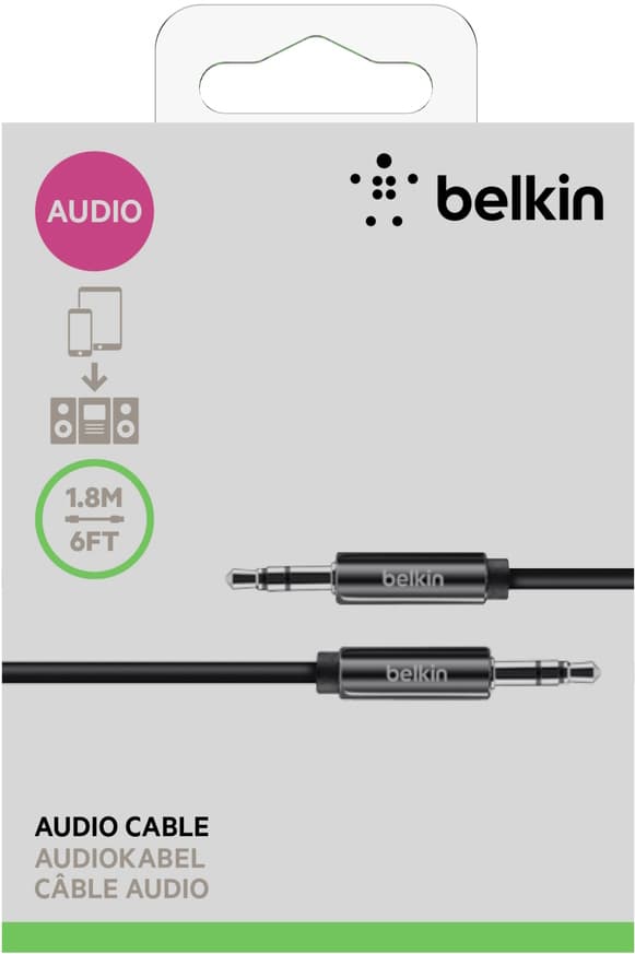 Belkin 3,5mm til 3,5mm kabel (1,8m)