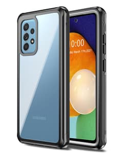 Samsung Galaxy A52 kuori erittäin iskunkestävä Läpinäkyvä / harmaa musta