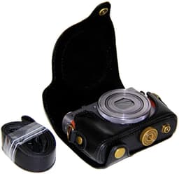 Kameraveske til Canon G9X PU-skinn Svart