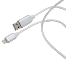 Lightning til USB-ladekabel med LED i forskjellige farger 1 meter