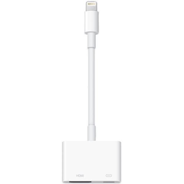 Apple, adapter, HDMI til lyn, hvit