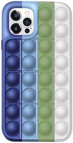 IPhone 12 / iPhone 12 Pro-deksel Fidget bobler blå / grønn / hvit
