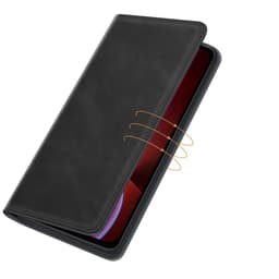 iPhone 12 Pro lompakkokotelo PU-nahka / TPU musta