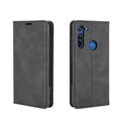 Motorola Moto G8 plånboksfodral PU-läder/TPU Svart