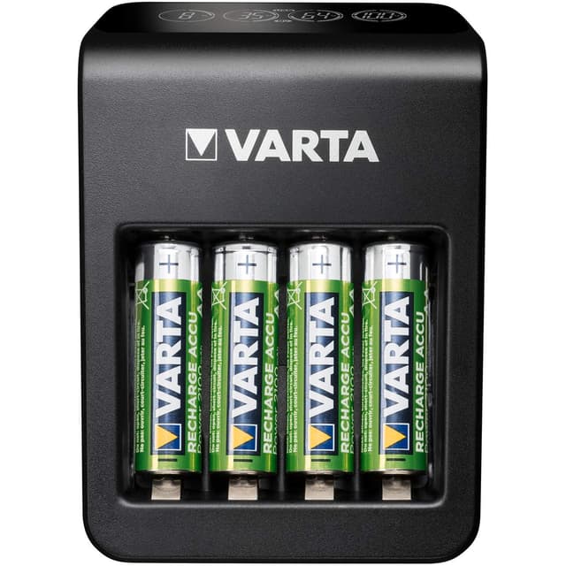 LCD Plug Carger+ AA/AAA/9V + USB inkl 4xAA