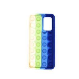 Samsung Galaxy S21 Ultra Cover Fidget Bubbles Blå / Grønn / Hvit