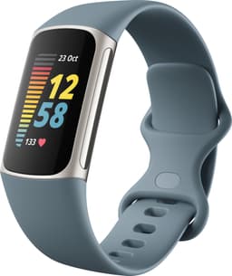 Fitbit Charge 5 aktivitetsarmband  (steel blue/platinum)